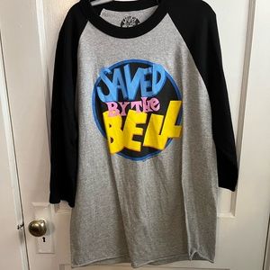 Saved by the bell baseball tee